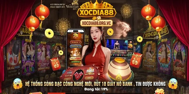 Hấp dẫn từ cái nhìn đầu tiên với  giao diện ấn tượng tại cổng game xóc đĩa 88